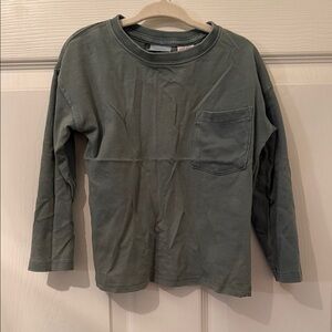 Zara Kids Long Sleeve Shirt in dusty teal